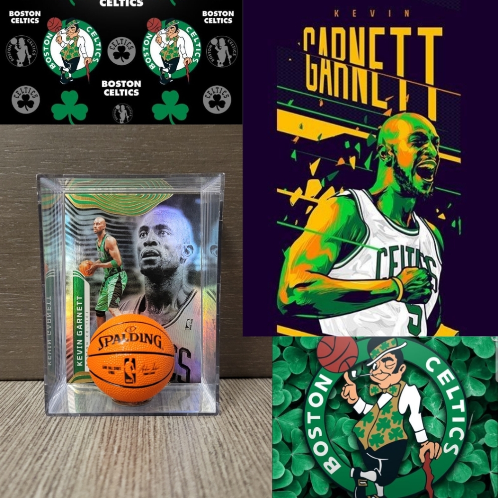 Kevin Garnett Boston Celtics Mini Basketball Sports Box Collectible